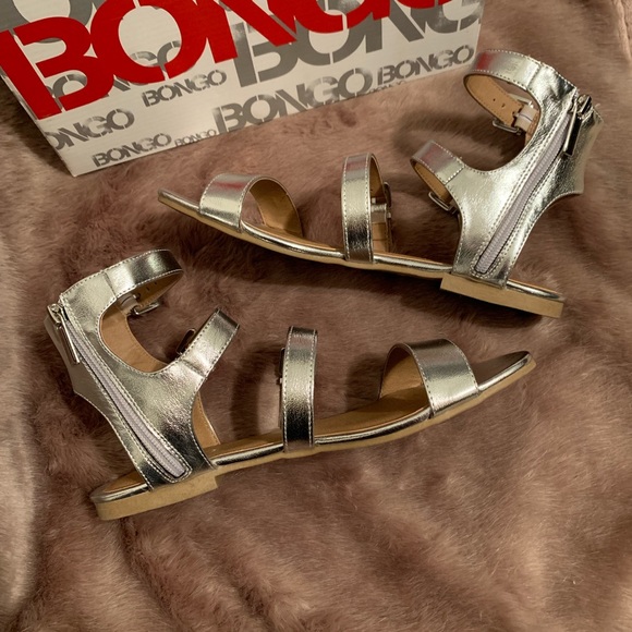 Bongo Silver Gladiator Sandal. Women’s sz 8 (used) - Picture 3 of 5